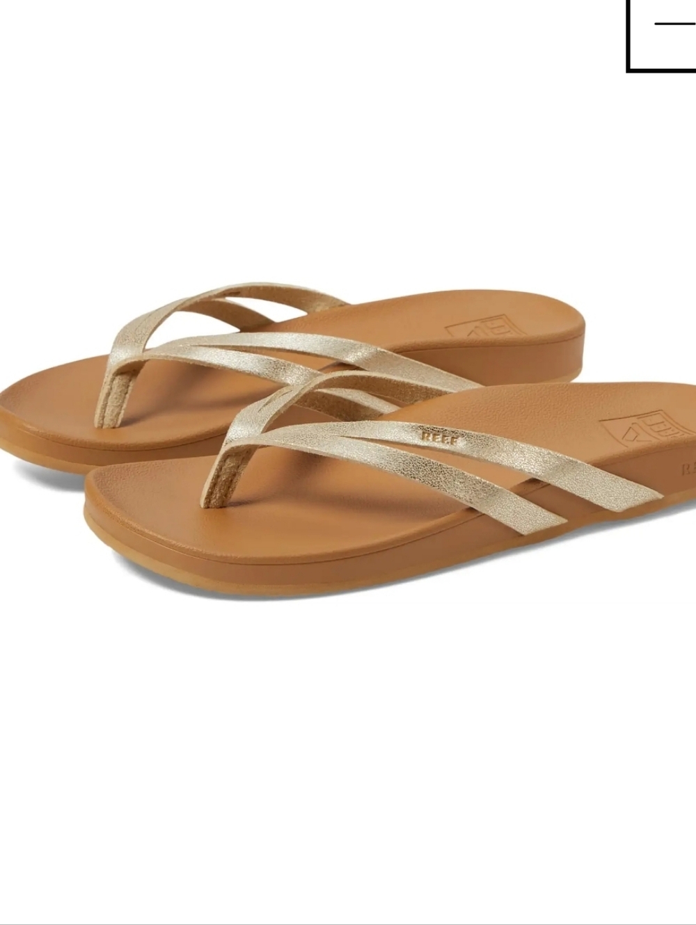 Reef Metallic Strap Flip Flops